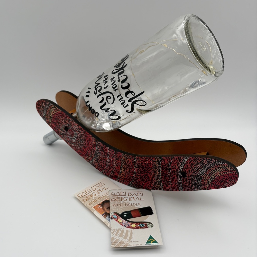 Wine Bottle Holder Gari Dari Original Australian Made Aboriginal Art